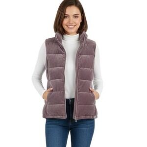 ZeroXposur Vest Womens L Pink Ash Puffer Quilted Sleeveless Jacket Gilet Casual